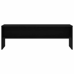 Szafka RTV Czarny Dąb 120x40x40 cm Drewno klejone