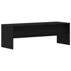 Szafka RTV Czarny Dąb 120x40x40 cm Drewno klejone