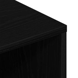 Szafka RTV Czarny Dąb 120x40x40 cm Drewno klejone