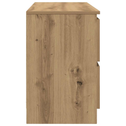 Szafka RTV Artisan Oak 100x35x54 cm Drewno klejone