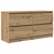 Szafka RTV Artisan Oak 100x35x54 cm Drewno klejone