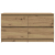 Szafka RTV Artisan Oak 100x35x54 cm Drewno klejone
