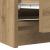 Szafka RTV Artisan Oak 100x35x54 cm Drewno klejone