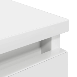 Szafka RTV Biała 100x35x54 cm Drewno klejone