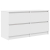 Szafka RTV Biała 100x35x54 cm Drewno klejone