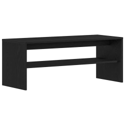 Szafka RTV Czarny Dąb 100x40x40 cm Drewno klejone