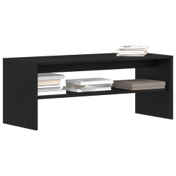 Szafka RTV Czarny Dąb 100x40x40 cm Drewno klejone