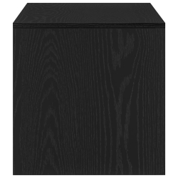 Szafka RTV Czarny Dąb 100x40x40 cm Drewno klejone