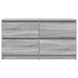 Szafka RTV Szara Sonoma 100x35x54 cm Drewno klejone