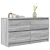 Szafka RTV Szara Sonoma 100x35x54 cm Drewno klejone