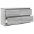 Szafka RTV Szara Sonoma 100x35x54 cm Drewno klejone