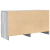 Szafka RTV Szara Sonoma 100x35x54 cm Drewno klejone