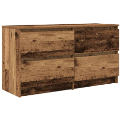 Szafka RTV Stare drewno 100x35x54 cm Drewno klejone