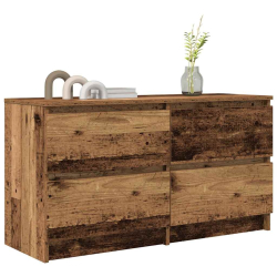 Szafka RTV Stare drewno 100x35x54 cm Drewno klejone