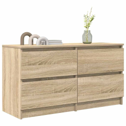 Szafka RTV Sonoma Oak 100x35x54 cm Drewno klejone
