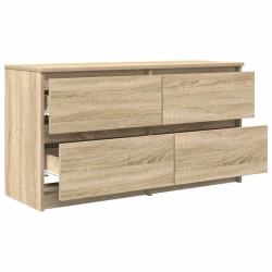 Szafka RTV Sonoma Oak 100x35x54 cm Drewno klejone