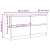 Szafka RTV Sonoma Oak 100x35x54 cm Drewno klejone