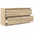 Szafka RTV Sonoma Oak 100x35x54 cm Drewno klejone