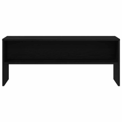 Szafka RTV Czarny Dąb 100x40x40 cm Drewno klejone