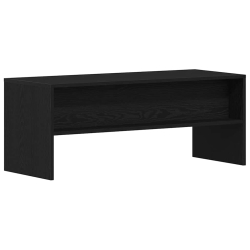Szafka RTV Czarny Dąb 100x40x40 cm Drewno klejone