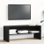 Szafka RTV Czarny Dąb 100x40x40 cm Drewno klejone