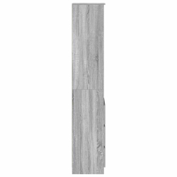 Komoda Szara Sonoma 37,5x35x180 cm Drewno klejone