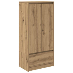 Szafka z szufladą Artisan Oak 55,5x34x119,5 cm Drewno klejone