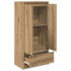 Szafka z szufladą Artisan Oak 55,5x34x119,5 cm Drewno klejone