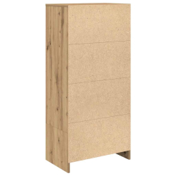 Szafka z szufladą Artisan Oak 55,5x34x119,5 cm Drewno klejone
