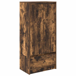 Szafka z szufladą Dąb wędzony 55,5x34x119,5 cm Drewno klejone