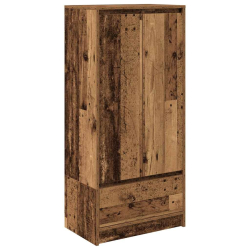 Szafka z szufladą Stare drewno 55,5x34x119,5 cm Drewno klejone