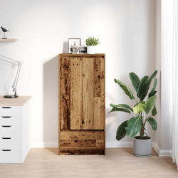 Szafka z szufladą Stare drewno 55,5x34x119,5 cm Drewno klejone