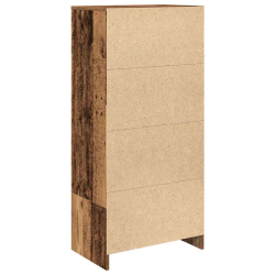 Szafka z szufladą Stare drewno 55,5x34x119,5 cm Drewno klejone
