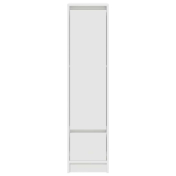 Komoda biała 29,5x34x119,5 cm Drewno klejone