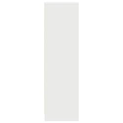 Komoda biała 29,5x34x119,5 cm Drewno klejone