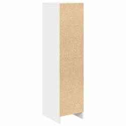 Komoda biała 29,5x34x119,5 cm Drewno klejone