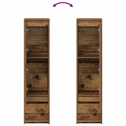 Komoda Stare drewno 29,5x34x119,5 cm Drewno klejone