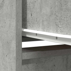 Szafka z szufladą Beton Szary 55,5x34x119,5 cm Drewno klejone