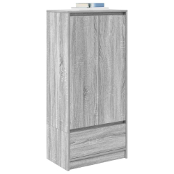 Szafka z szufladą Szara Sonoma 55,5x34x119,5 cm Drewno klejone