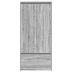 Szafka z szufladą Szara Sonoma 55,5x34x119,5 cm Drewno klejone