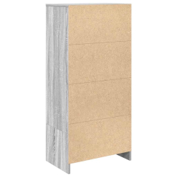 Szafka z szufladą Szara Sonoma 55,5x34x119,5 cm Drewno klejone