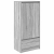 Szafka z szufladą Szara Sonoma 55,5x34x119,5 cm Drewno klejone