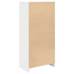 Szafka z szufladą Biała 55,5x34x119,5 cm Drewno klejone