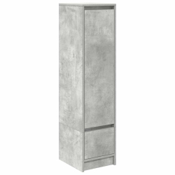 Komoda betonowa szara 29,5x34x119,5 cm Drewno klejone