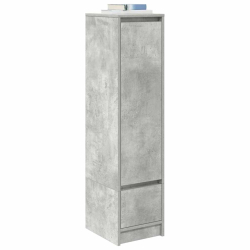 Komoda betonowa szara 29,5x34x119,5 cm Drewno klejone