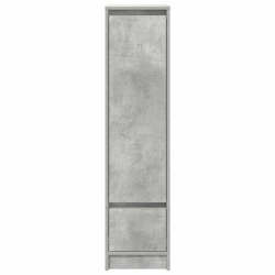 Komoda betonowa szara 29,5x34x119,5 cm Drewno klejone