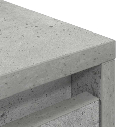 Komoda betonowa szara 29,5x34x119,5 cm Drewno klejone