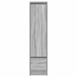 Komoda Szara Sonoma 29,5x34x119,5 cm Drewno klejone