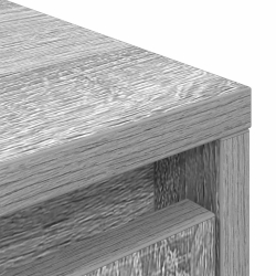 Komoda Szara Sonoma 29,5x34x119,5 cm Drewno klejone