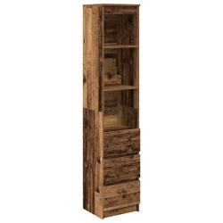 Komoda Stara Drewno 37,5x35x180 cm Drewno klejone